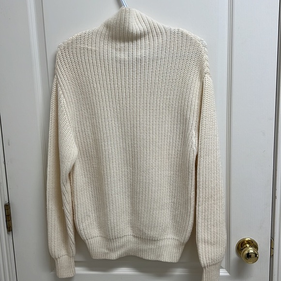 Aritzia Wilfred Montpellier Turtleneck Knit Sweater | Size XS Light Birch - Picture 7 of 9